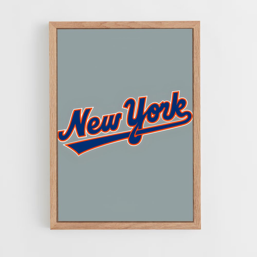 Poster Mets en Flamme – affiche Baseball (vue 4)